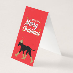 Tarjeta Feliz Navidad Feliz Año Nuevo Gran Danés