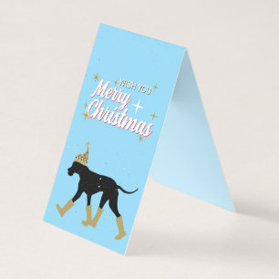 Tarjeta Feliz Navidad Feliz Año Nuevo Gran Danés