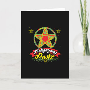 Tarjeta Feliz Navidad Filipino Navidad Filipinas