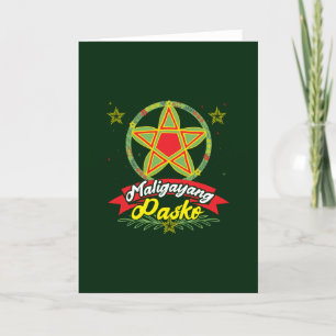 Tarjeta Feliz Navidad Filipino Navidad Filipinas