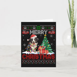 Tarjeta Feliz Navidad Frontera Collie Dog Amantes de la Na