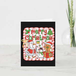 Tarjeta Feliz Navidad Funny Merry Goosemas Navidades Sil