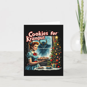 Tarjeta Feliz Navidad Galletas De Navidad Para Krampus Gra