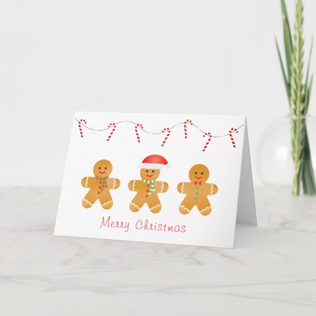 Tarjeta Feliz Navidad Gingpanes (Anverso)