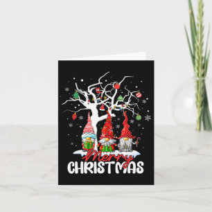 Tarjeta Feliz Navidad Gnomes Navidad Familiares Hombres Mu
