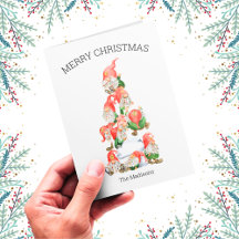 Feliz Navidad Gnomo Divertido Árbol Fiesta