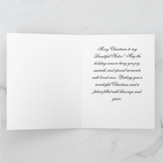 Tarjeta ¡Feliz Navidad hermana!