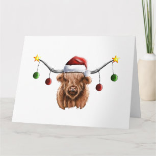 Tarjeta Feliz Navidad Hielan Coo