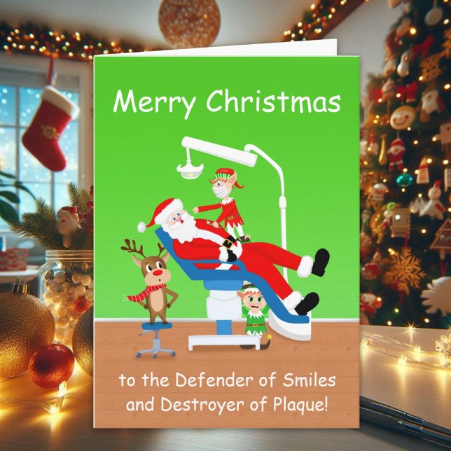 Tarjeta Feliz Navidad Higienista Santa (Subido por el creador)