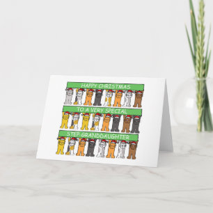 Tarjeta Feliz Navidad, hijastra