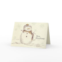 Feliz Navidad Hombre de Nieve Copos de Nieve Invie