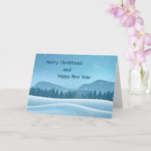 Tarjeta Feliz Navidad Invierno