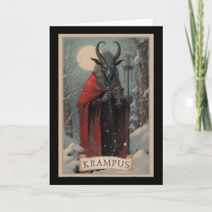 Tarjeta Feliz Navidad Krampus Xmas Horror Suéter Feo E