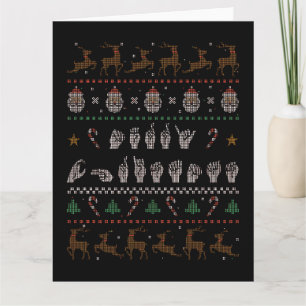 Tarjeta Feliz Navidad - Lenguaje de Señas Americano II