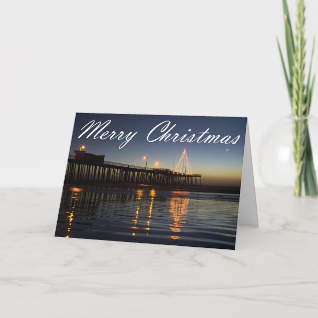 Tarjeta Feliz Navidad - Lit Pier Card (Anverso)