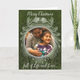 Tarjeta Feliz Navidad... llena de vida y amor... Vacío