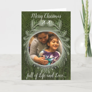 Tarjeta Feliz Navidad... llena de vida y amor... Vacío