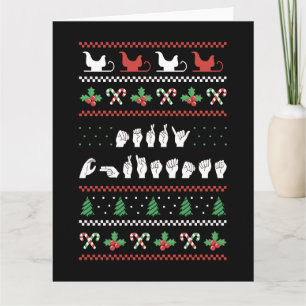 Tarjeta Feliz Navidad - LSA Lengua de Señas Americana I