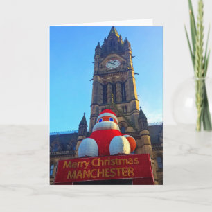 Tarjeta Feliz Navidad Manchester Card