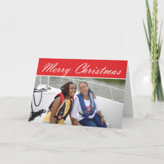 Tarjeta Feliz Navidad - Marco fotográfico