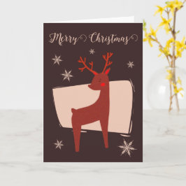 Tarjeta Feliz Navidad, mi pequeño ciervo
