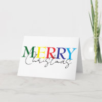 Feliz Navidad Minimalista Colorista Simple