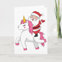 feliz navidad montando unicornio