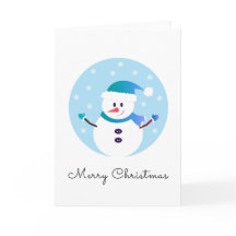 Feliz Navidad Muñeco de Nieve Copos de Nieve