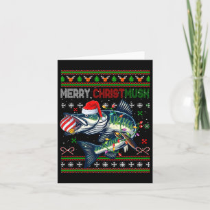 Tarjeta Feliz Navidad Musky Santa Musky Xmas Disfraces Fis