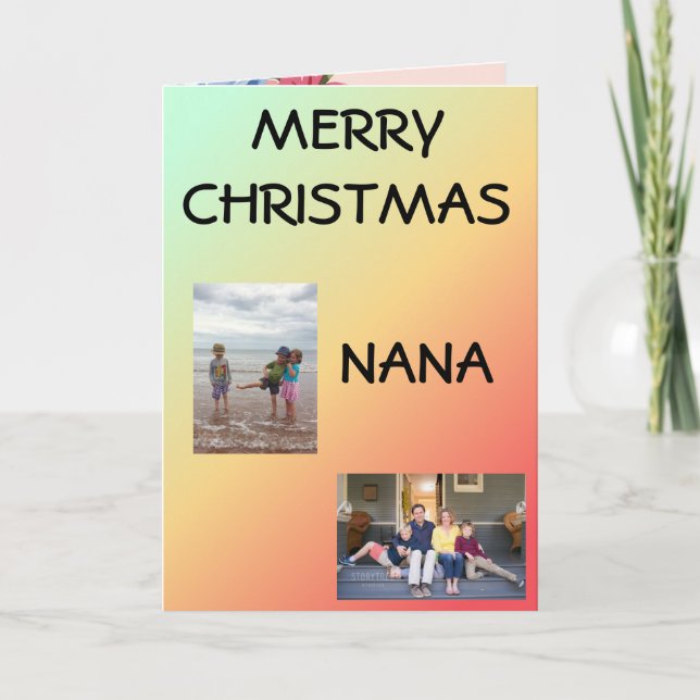 Tarjeta ¡Feliz Navidad Nana! (Anverso)