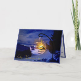 Tarjeta Feliz Navidad Navidad alemana personalizada