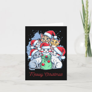 Tarjeta Feliz Navidad. Navidades de Cats Meawy
