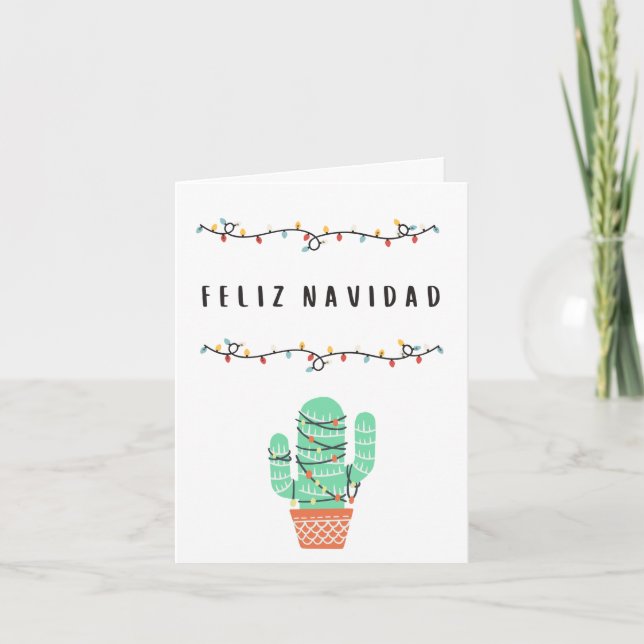 Tarjeta Feliz Navidad Navidades de España en México (Anverso)