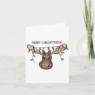 Tarjeta Feliz Navidad Navidades Moose Xmas Lover Holid