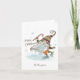 Tarjeta Feliz Navidad Navidades nórdicos de Gnome