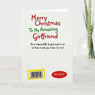 Tarjeta Feliz Navidad Novia Increíble