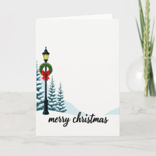 Tarjeta Feliz Navidad País de las Maravillas de Invierno