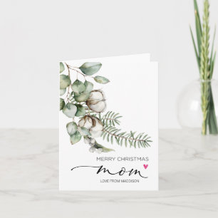 Tarjeta Feliz Navidad Para Mamá Madre Madre De Hija