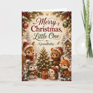 Tarjeta Feliz Navidad Pequeño Nieto