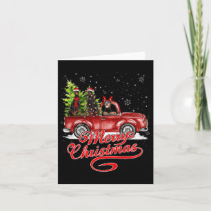 Tarjeta Feliz Navidad Perros Doberman Enamorados de los re