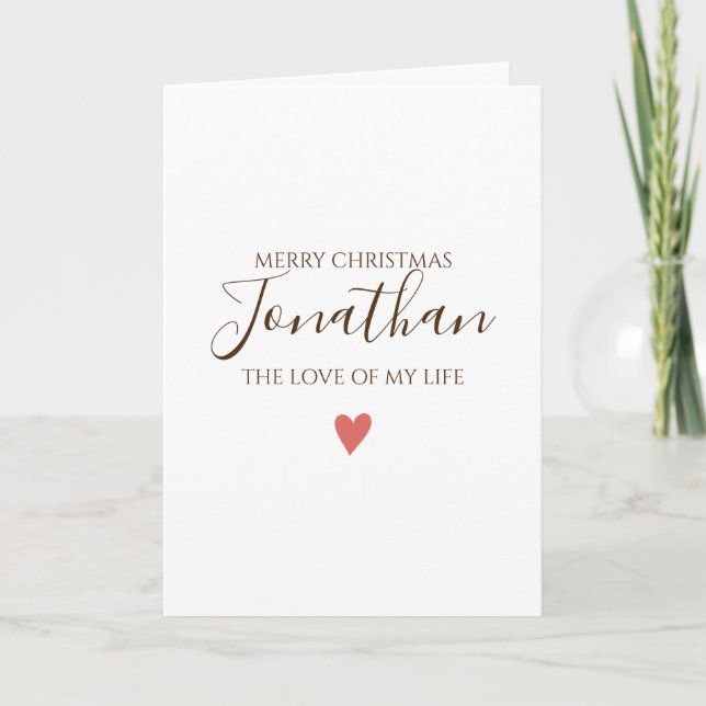 Tarjeta Feliz Navidad PERSONALIZA A LA QUE TE GUSTA LA CAR (Anverso)