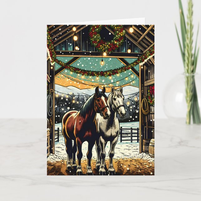 Tarjeta Feliz Navidad Personalizados Hornos (Anverso)