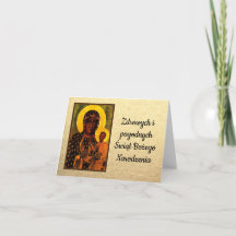 Feliz Navidad polaca Wesołych Świąt Nuestra Señora