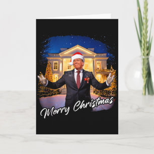 Tarjeta Feliz Navidad – Presidente Trump Santa Divertido G