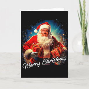 Tarjeta Feliz Navidad – Presidente Trump Santa Gracioso Gr