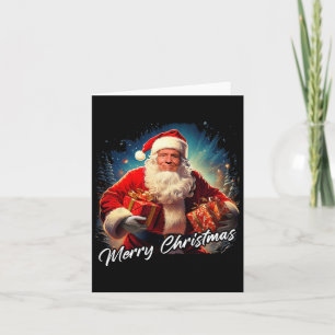 Tarjeta Feliz Navidad - Presidente Trump Santa Grap