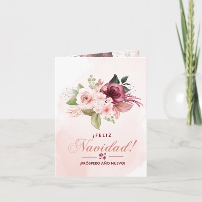 Tarjeta ¡FELIZ Navidad! | ¡PRÓSPERO AÑO NUEVO! | Saludo (Anverso)