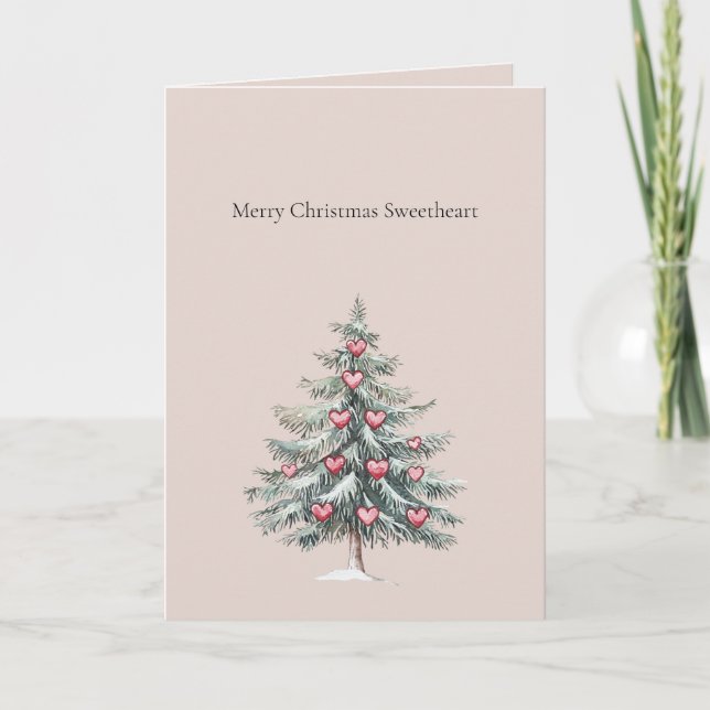 Tarjeta Feliz Navidad Querida (Anverso)