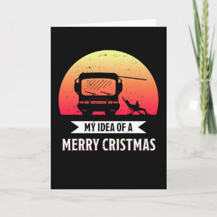 Tarjeta Feliz Navidad - Regalo de autocaravana RV