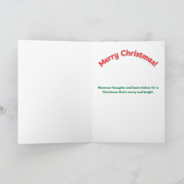 Tarjeta Feliz Navidad - Regalo de Zorro Ártico